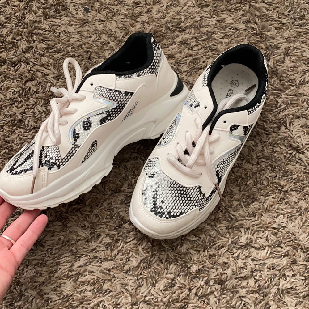 Snakeskin sneakers